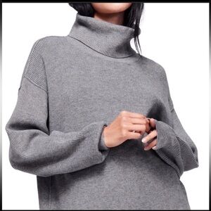 Free People Gray Turtleneck Sweater